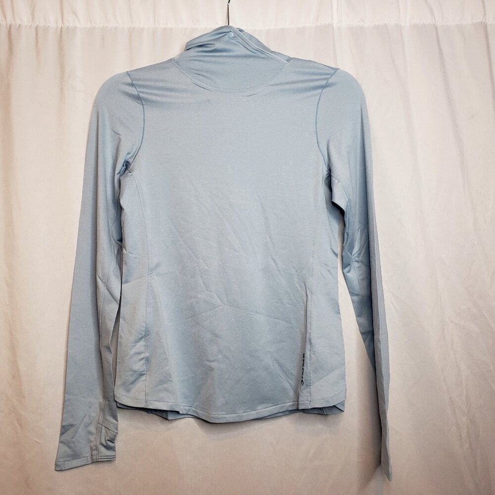 NWT Womens Simms Long Sleeve SolarFlex Hoody XS Blue